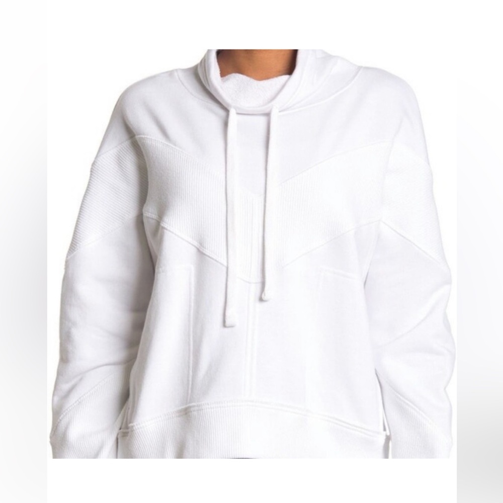 Women’s FP Movement Ivy League Funnel Neck White Pullover